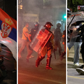 FOTO No&cacute;ni kaos diljem Srbije: Tu&ccaron;njava gra&dstrok;ana i Vu&ccaron;i&cacute;evih prista&scaron;a, ozlije&dstrok;eni i policajci