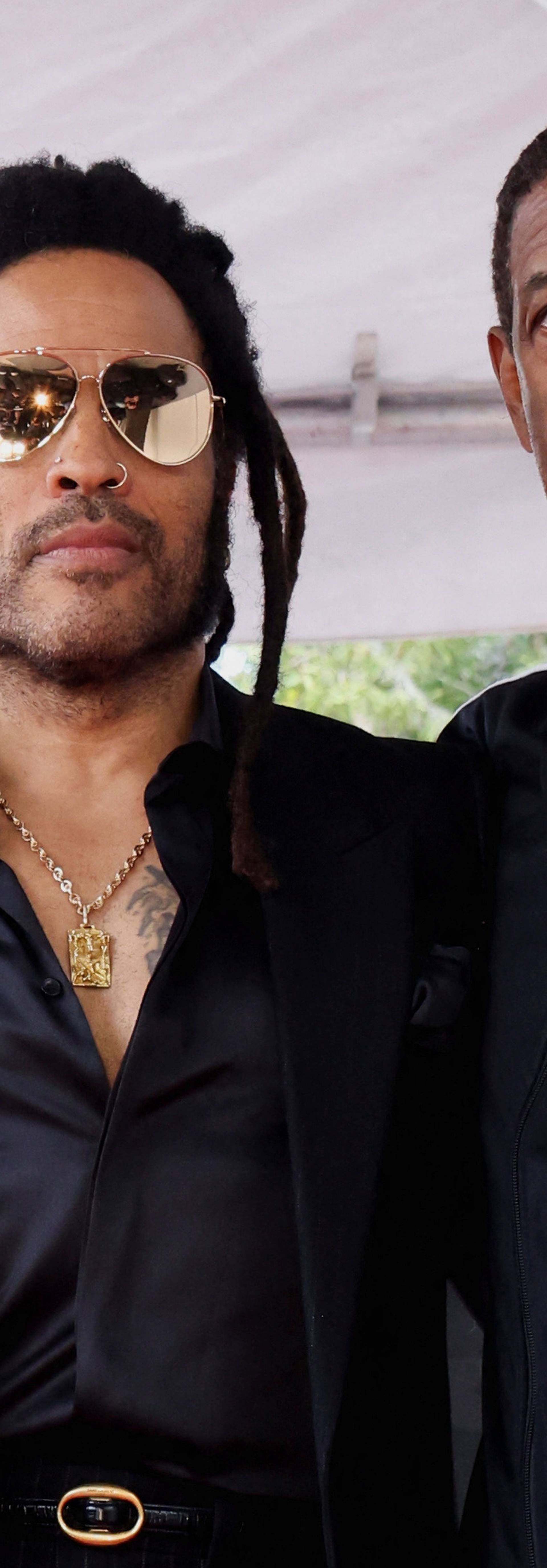 Singer-songwriter Lenny Kravitz unveils his star on the Hollywood Walk of Fame in Los Angeles