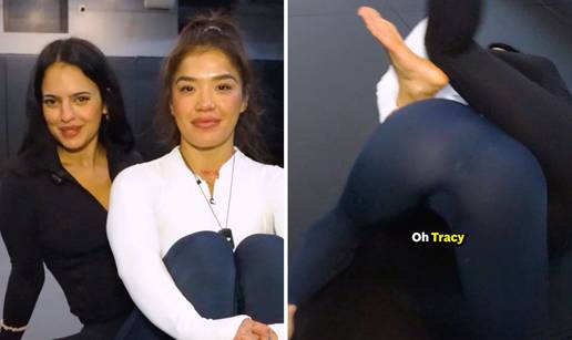 FOTO Atraktivna borkinja UFC-a i Playboyeva zečica snimile su kako se hrvaju. Fanovi u ekstazi