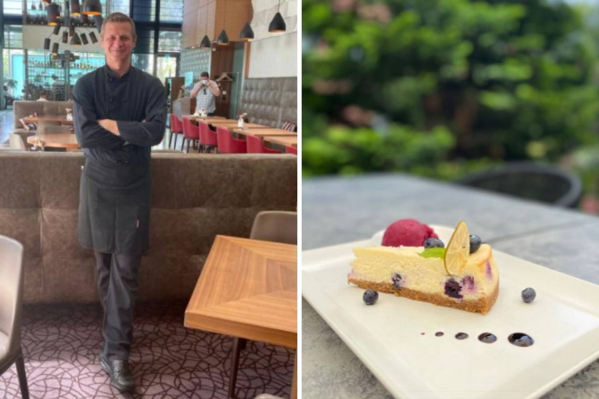 Desert pastry chefa Maxa Todorova: Cheesecake od borovnica s granitom od limete