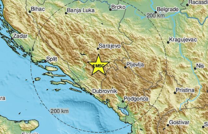 Potres magnitude 2,8 prodrmao je BiH: 'Ljuljanje u sekundi'