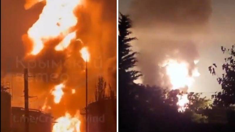 Nova glavobolja za Ruse. Gori najveći naftni terminal na Krimu