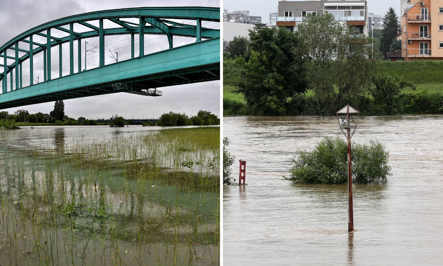 Kiša ne prestaje ni u Zagrebu: Rijeka Sava se izlila iz korita