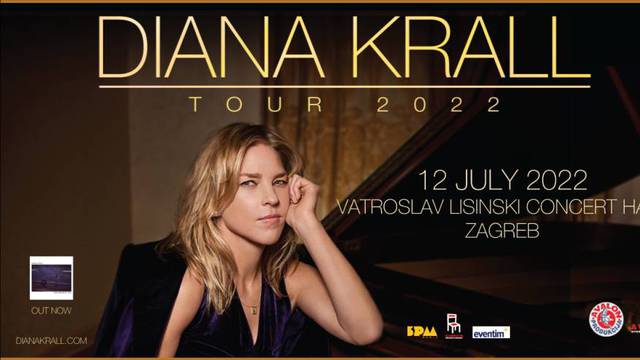 Koncert jazz dive Diane Krall u Zagrebu: Svirat će u koncertnoj dvorani Vatroslav Lisinski