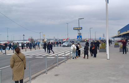 Evakuacija zagrebačke Ikee: 'Upravo su nas pustili nazad...'