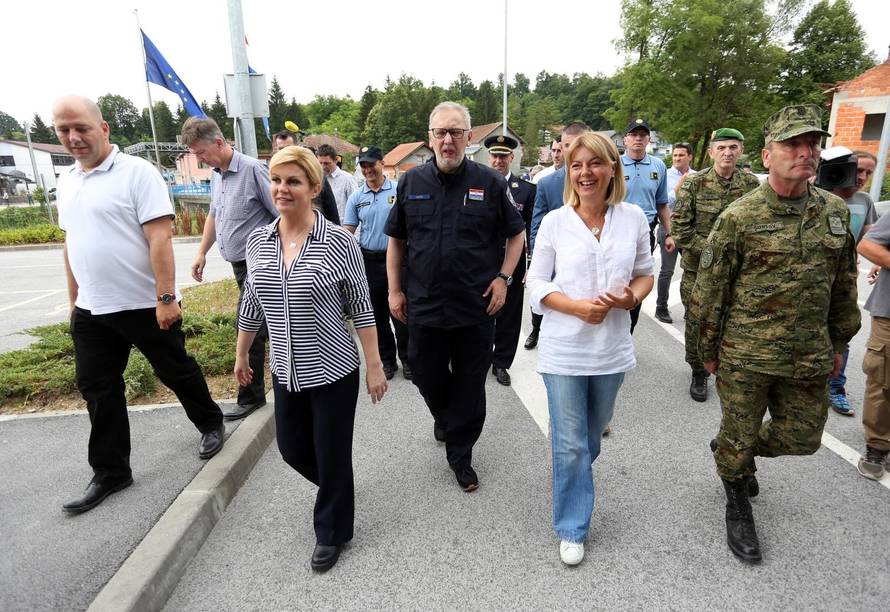 Predsjednica obišla granične prijelaze Bogovlja i Kordunski Ljeskovac