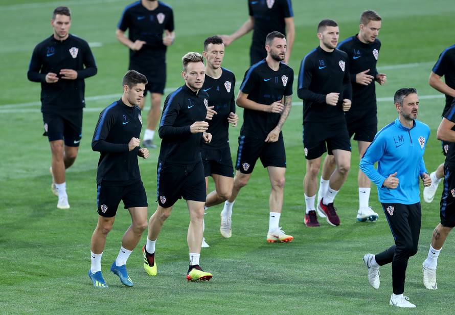 Moskva: Trening hrvatske nogometne reprezentacije