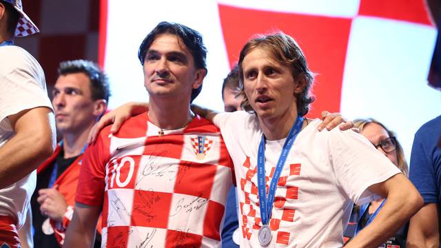 World Cup - The Croatia team return from the World Cup in Russia