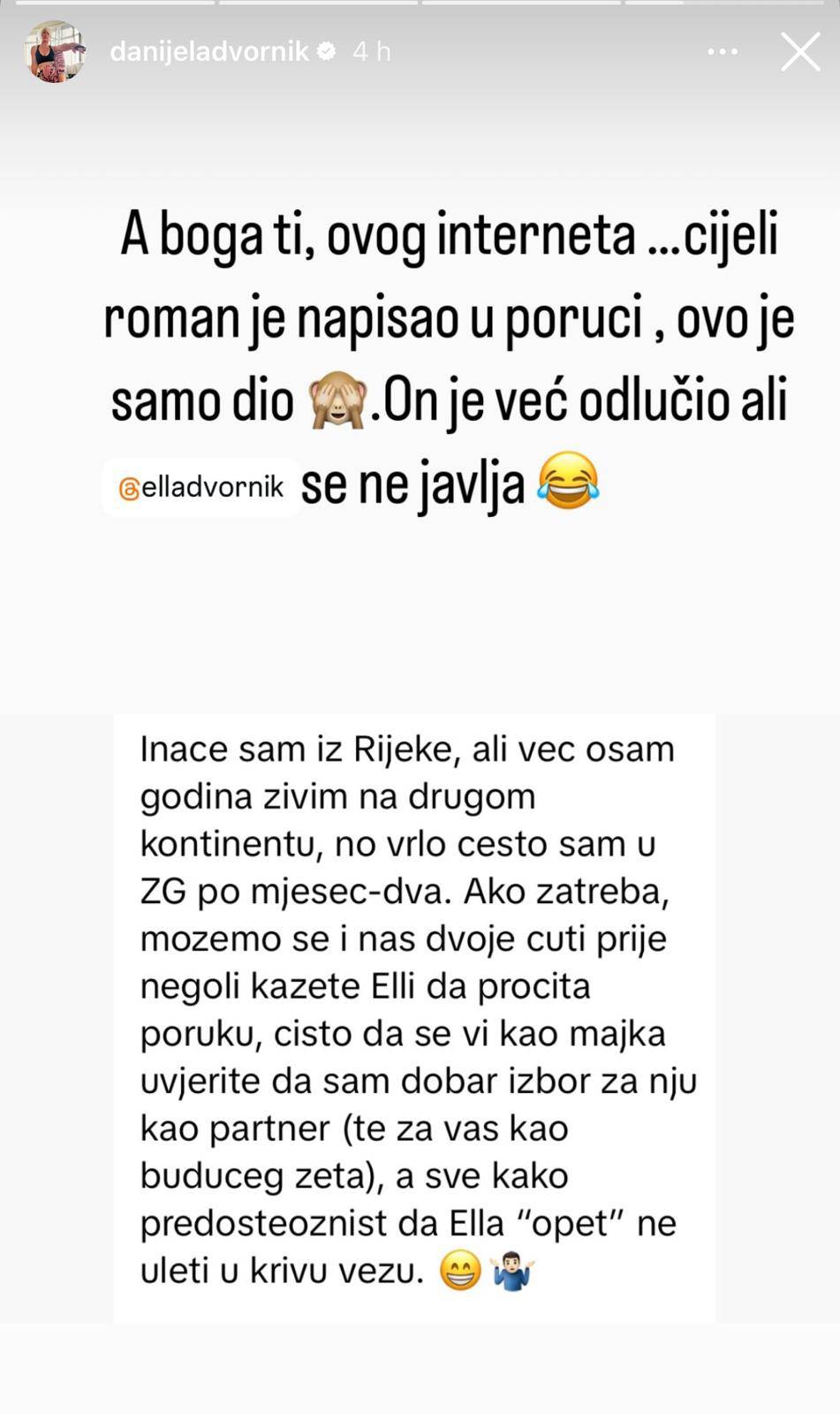 Danijela Dvornik dobila ponudu za svoju Ellu: 'Poslao mi je cijeli roman, ali kćer mi se ne javlja'