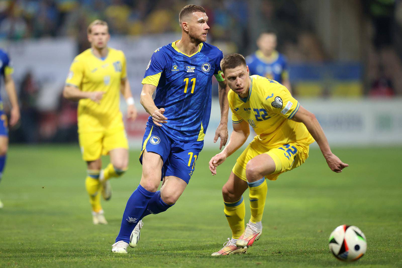 Zenica: BiH protiv Ukrajine u polufinalnoj utakmici play offa za plasman na EURO 2024.