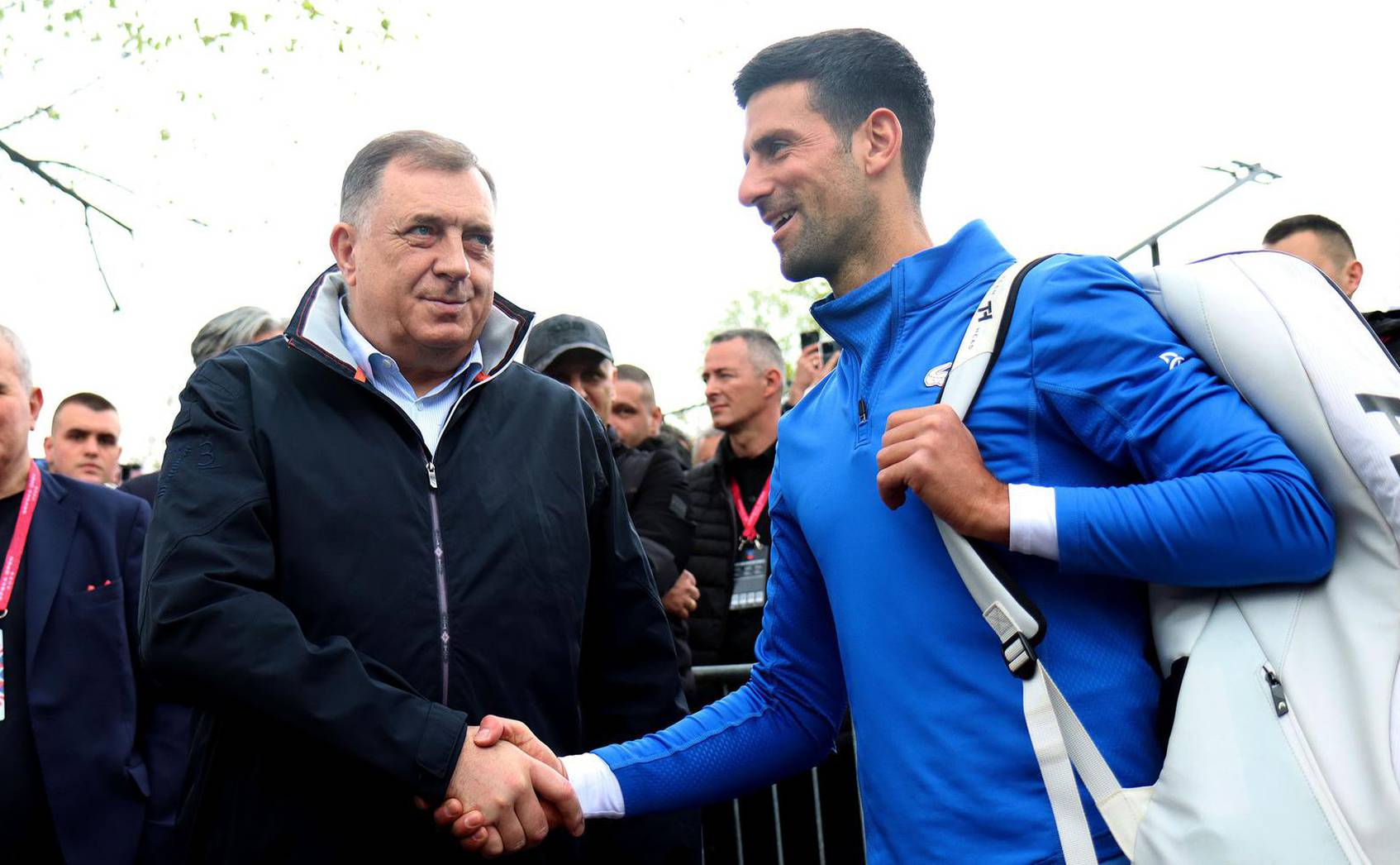 Banja Luka: Susret Milorada Dodika i Novaka Đokovića na teniskom turniru