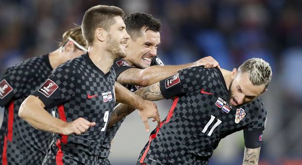 Bratislava: Sraz Slovačke i Hrvatske u kvalifikacijskom susretu za nogometni SP 2022.