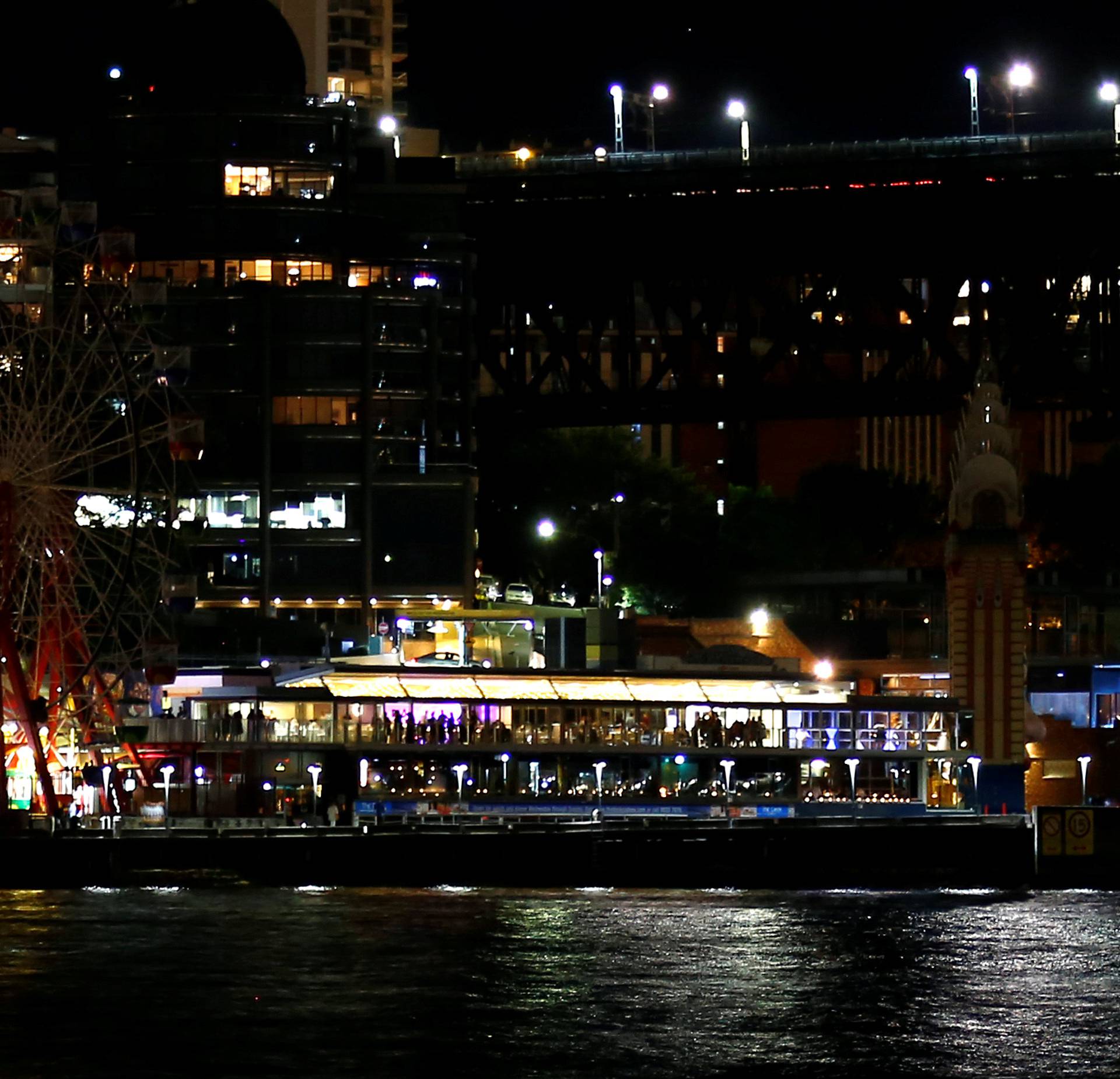 The rides at Luna Park seen during the tenth anniversary of Earth Hour in Sydney