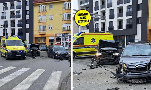 FOTO Krš i lom u Zagrebu: 'Nije stao, naletio je direktno na nju'