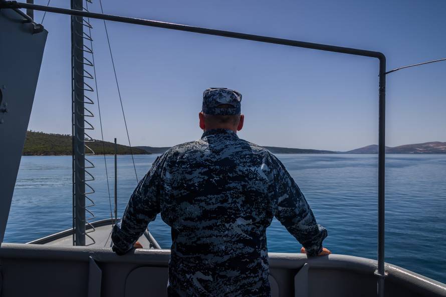 Split: Posada Hrvatske ratne mornarice tijekom vježbe za vojni Mimohod 2025. 