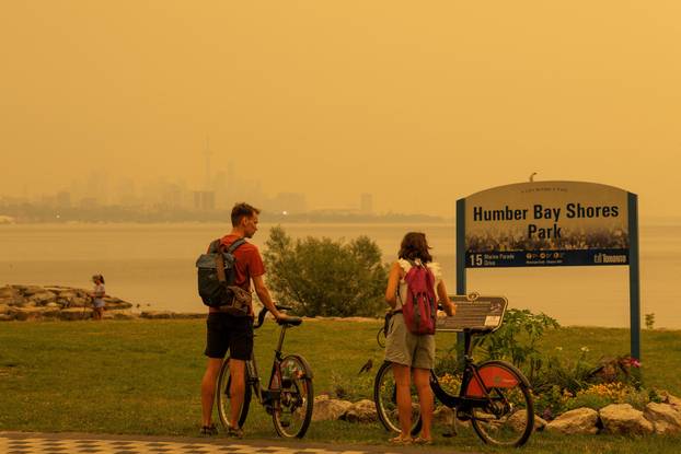 Wildfire smoke in Ontario