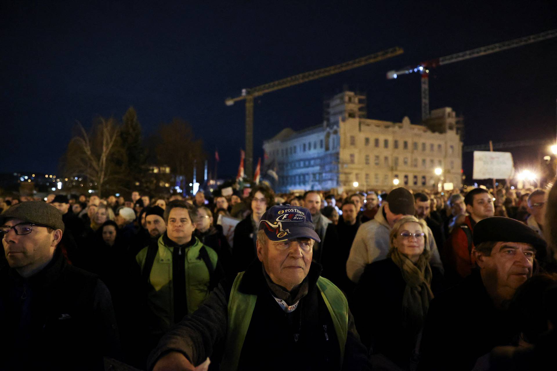 Protest to demand the resignation of Hungarian President Novak, in Budapest