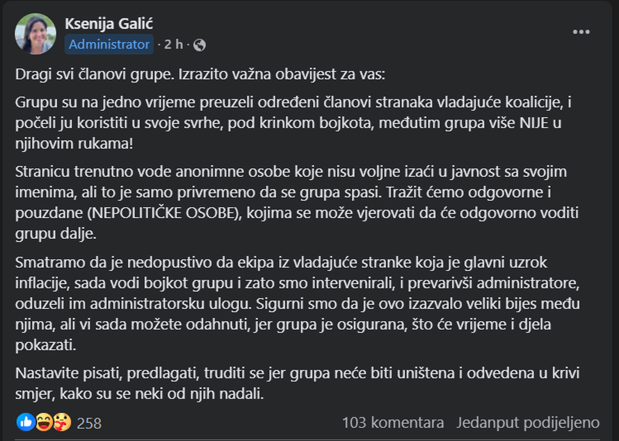 Lažne grupe prisvajaju bojkot: Jedna je podržavala Primorca, vodi je Hrvat s brojem iz SAD-a