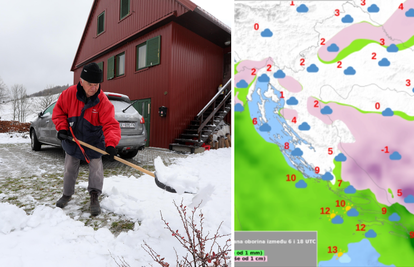 Temperature i do -4°C,  krajem tjedna očekuju se magla i snijeg