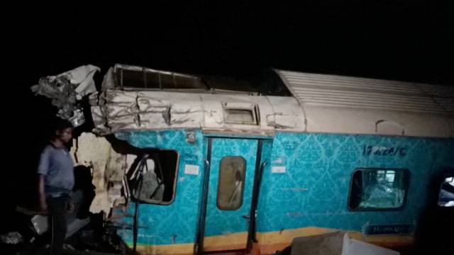 Train accident in India