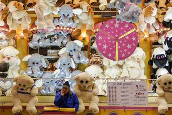 Winter market in Hamburg