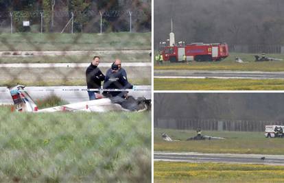 U Zračnoj luci Pula pao sportski avion, dvoje ljudi poginulo. Stručnjak: 2 su moguća uzroka