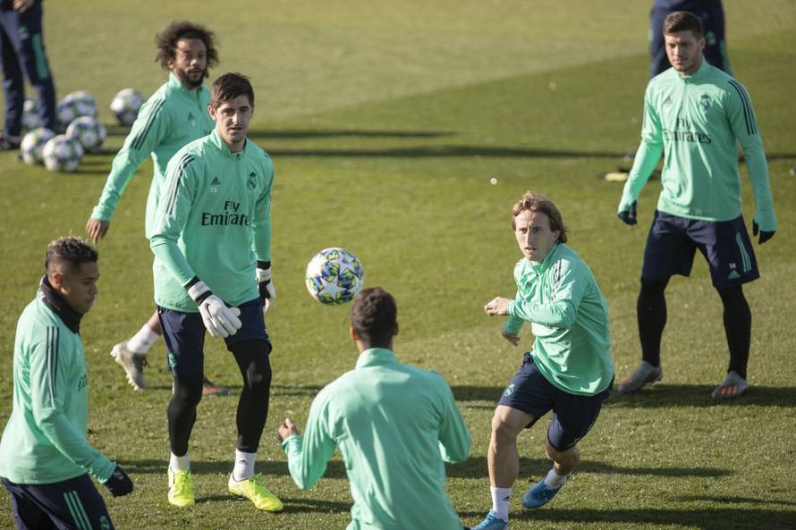 REAL MADRID TRAINING SESSION.