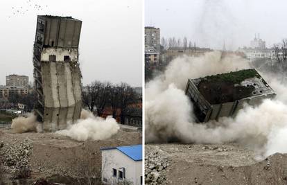 FOTO Ovako su prije 18 godina u Osijeku srušili 50-metarski silos