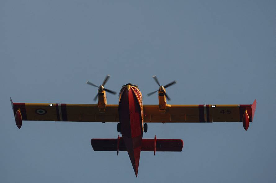 Wildfire in Cotignac in Var department