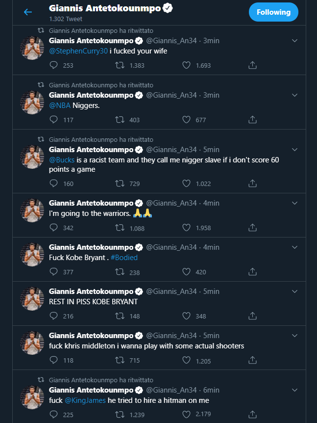 Giannis iznenadio navijače pa je objasnio: Profili su hakirani!