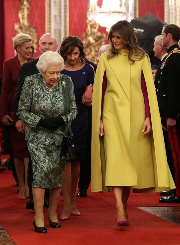 NATO leaders attend a reception at Buckingham Palace in London