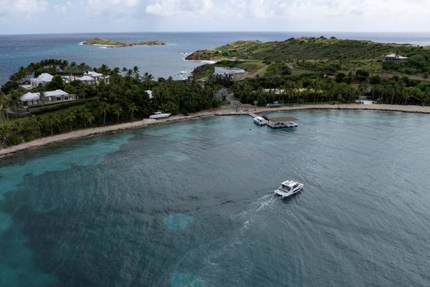 Little Saint James, the small private island formerly owned by the late financier Jeffrey Epstein