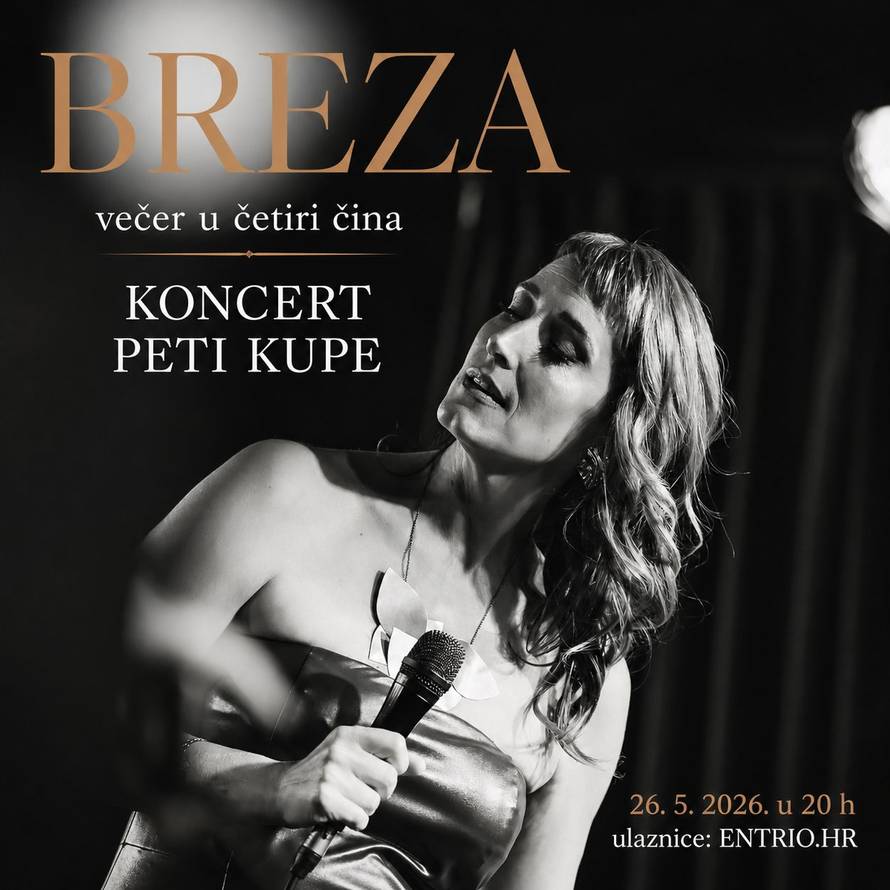 Breza kroz interpretacije autora poput Arsena Dedića donosi koncertnu večer u Petom kupeu