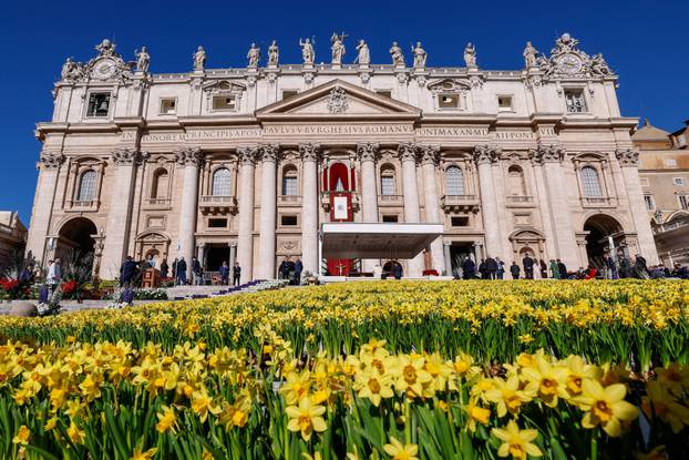 Pope Leo XIV leads the Easter Mass in St. Peter's Square at the Vatican