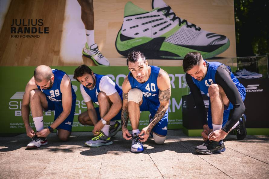 Skechers košarkaški timovi zagrijali su beton Mažuranca ususret Sunset Sports Festivalu