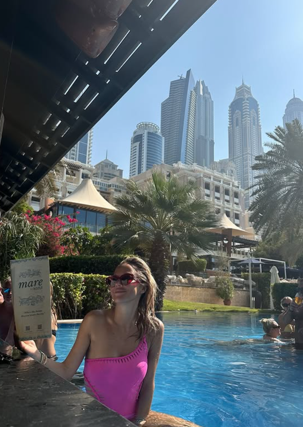 FOTO Samo luksuz u Dubaiju! Maja i Šime uskočili u kupaće kostime i osvježili se u bazenu