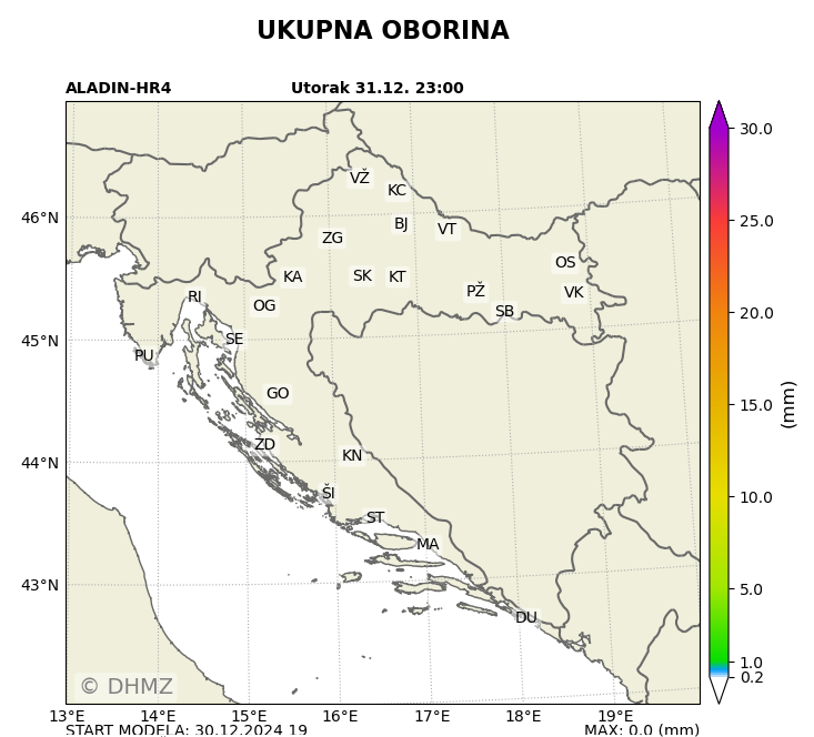 Planirate ići van za doček? Evo kakvo vas vrijeme čeka diljem zemlje. U petak stiže novi snijeg