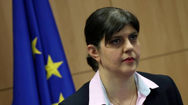 FILE PHOTO: EU Chief Prosecutor Kovesi arrives for a news conference, in Sofia