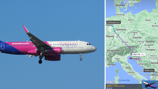 Drama na nebu iznad Hrvatske: Zrakoplov naglo promijenio smjer, na kraju sletio u Italiju