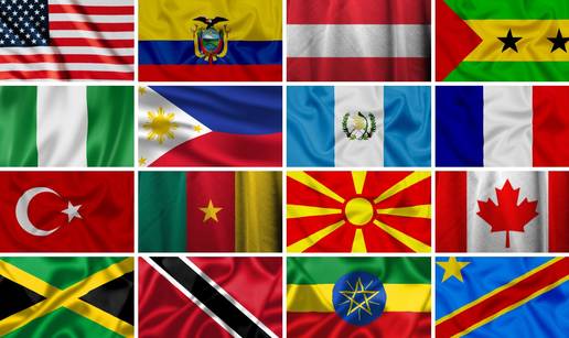 KVIZ Možete li prepoznati sve ove zastave država? Malo tko će 'uloviti' 100 posto. Pokušajte...