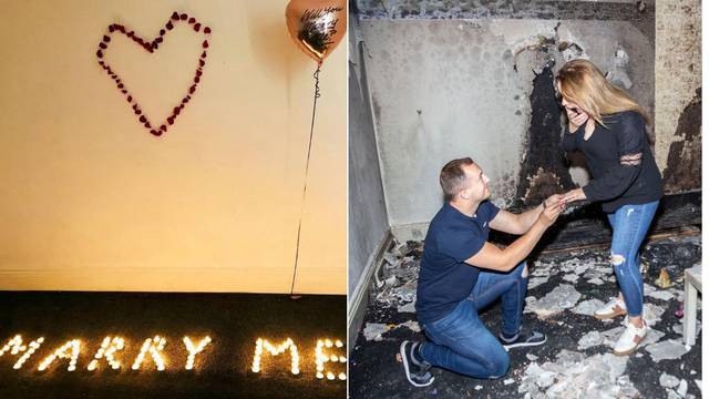 Priredio je savršenu romantičnu prošnju - i tako spalio cijeli stan