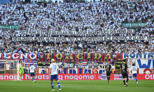 HNS kaznio Hajduk! Torcida je vrijeđala suca: 'Cigane, cigane'