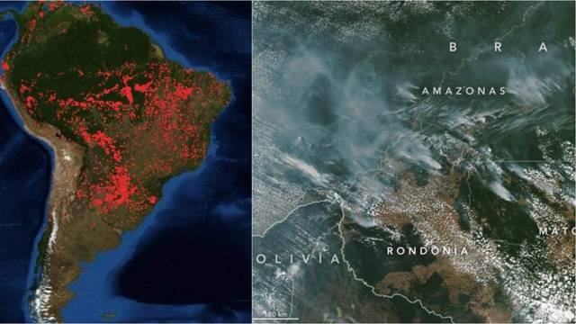 Amazonija gori već dva tjedna: Gusti dim se vidi i iz svemira