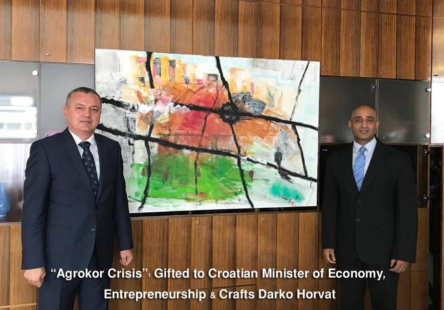 Naslikao ju je: Kolinda dobila portret od veleposlanika Indije