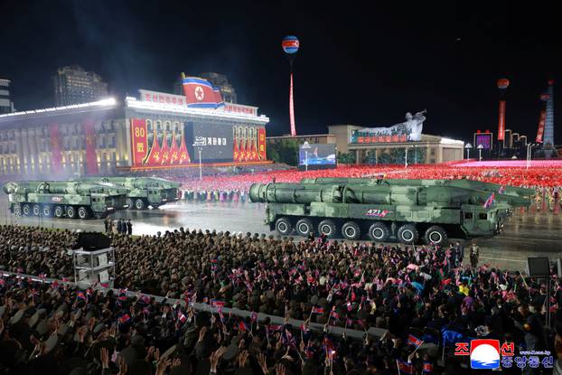 Military parade celebrating the 80th anniversary of the founding of the ruling Workers' Party of Korea (WPK), in Pyongyang
