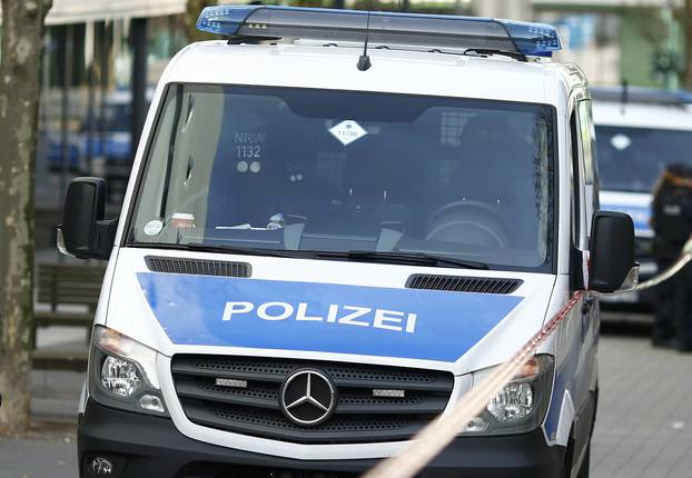 Police secures the area at Limbecker Platz shopping mall in Esse