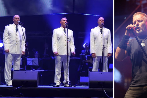 Klapa 'Sveti Juraj' u Areni izvela je Thompsonovu pjesmu: 'Ajme, ja se ježim od glave do pete...'