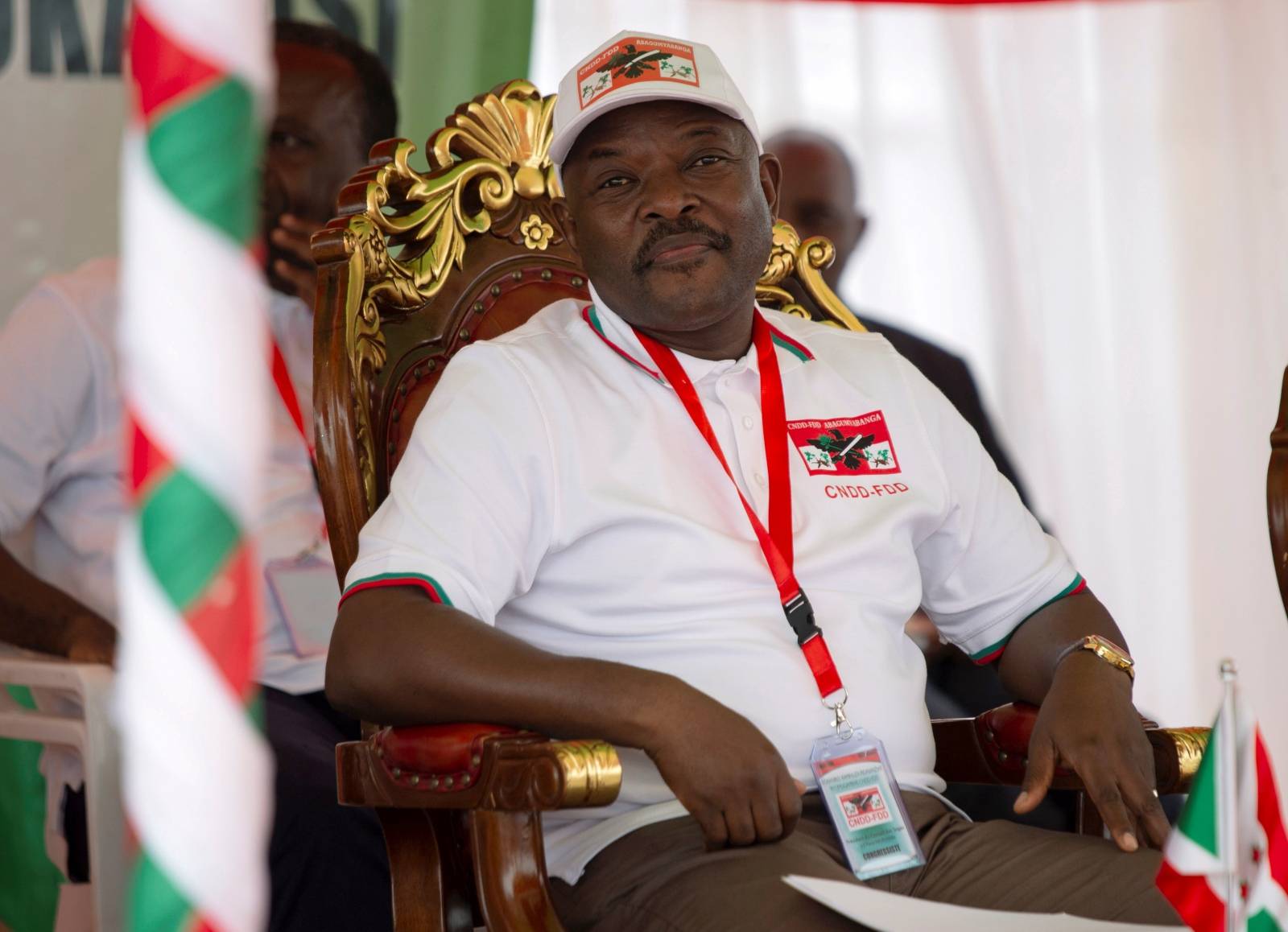 FILE PHOTO: Burundi's President Pierre Nkurunziza attends the National Council for the Defense of Democracy-Forces for the Defense of Democracy (CNDD-FDD), party's extraordinary congress in Gitega Province