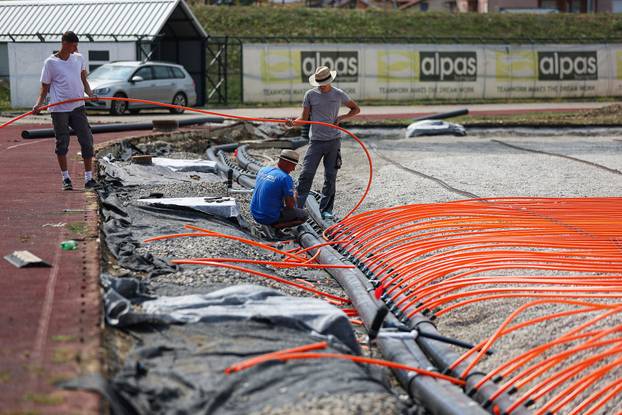 Radovi na Gradskom stadionu u Velikoj Gorici