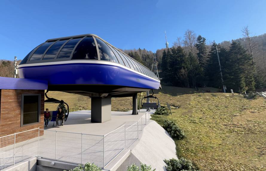 FOTO Ovako će izgledati nova sjedežnica na Sljemenu. Grad Zagreb predao idejni projekt